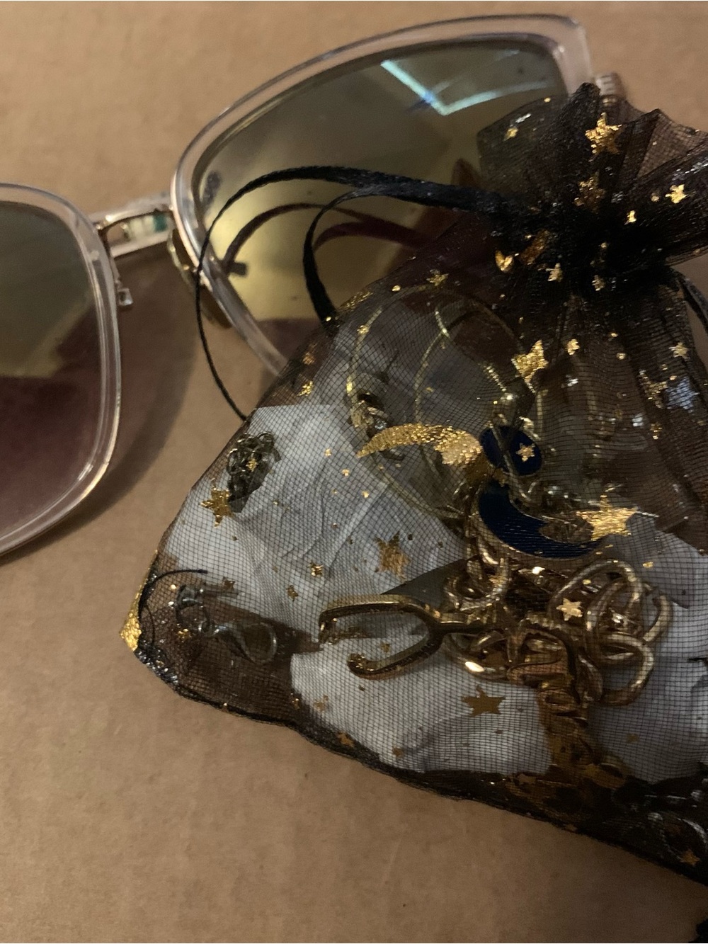 mystery jewelry with sunglasses